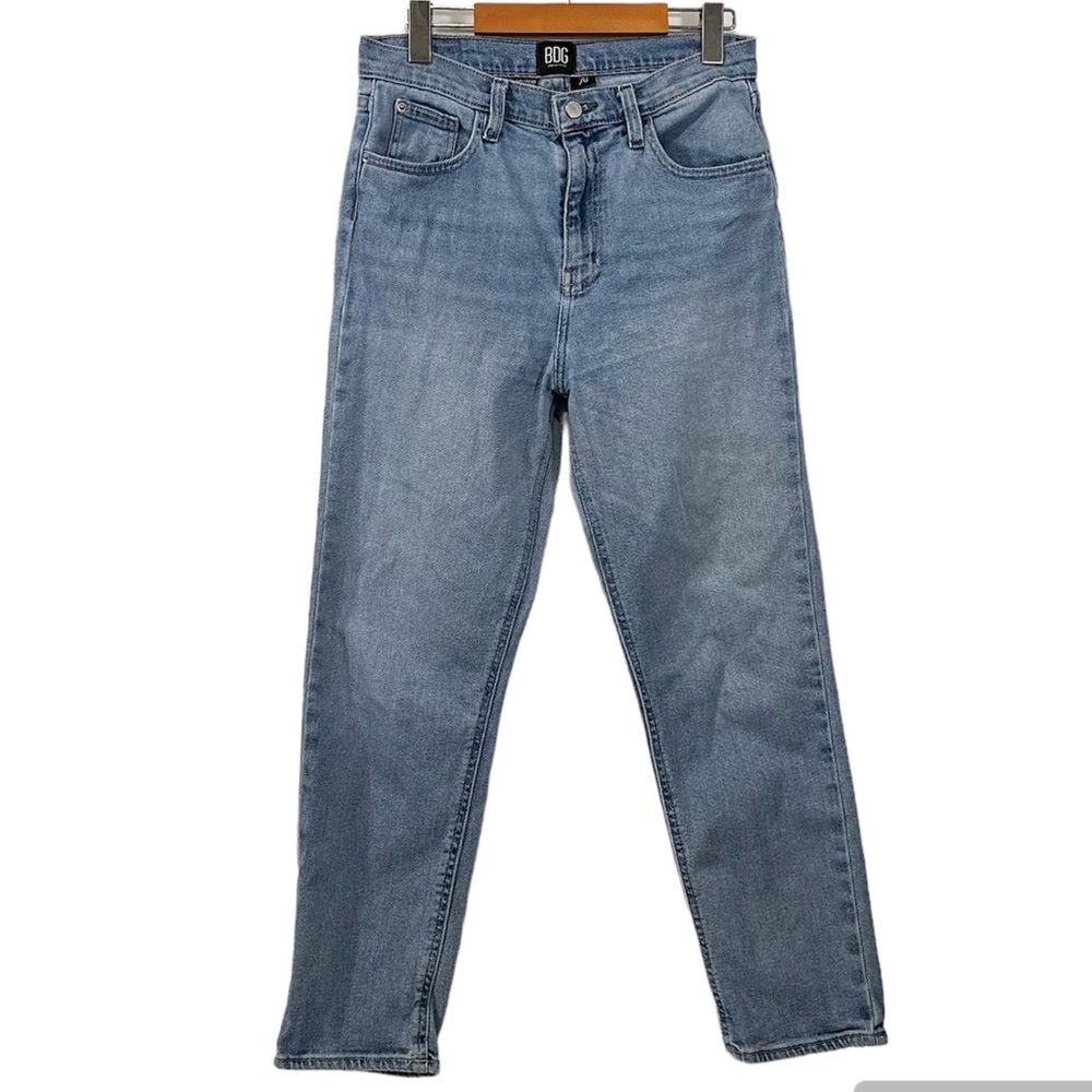Urban Outfitters Girlfriend High-Rise Chop Jeans - Light Denim Blue, Size 29